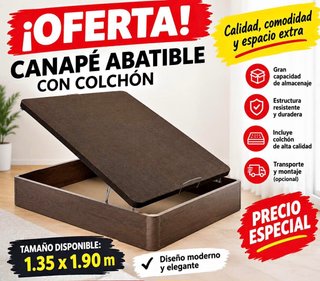 OFERTA CANAPÉ + COLCHÓN