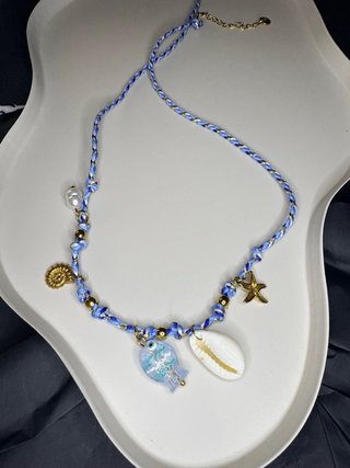 Collar con Abalorios Marinos