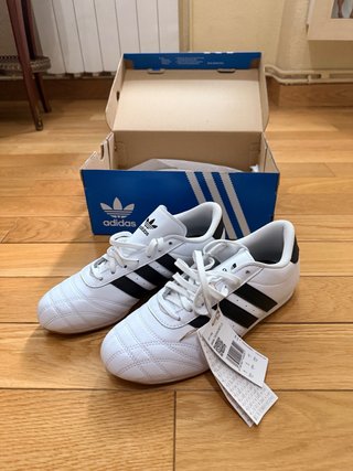 Zapatillas Adidas Taekwondo Blancas con cordones