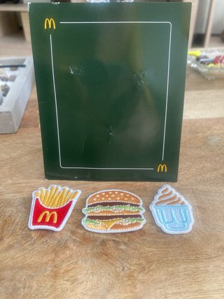 Set 3 Parches Bordados McDonald's
