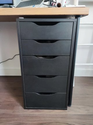 Cajonera IKEA ALEX Negra