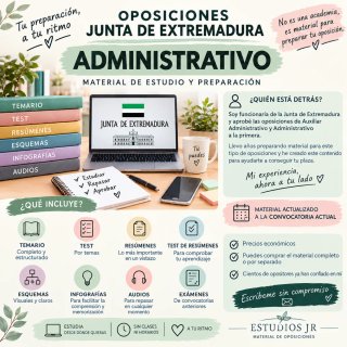 Oposiciones Administrativo Junta Extremadura