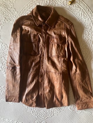 Chaqueta de Piel Marrón