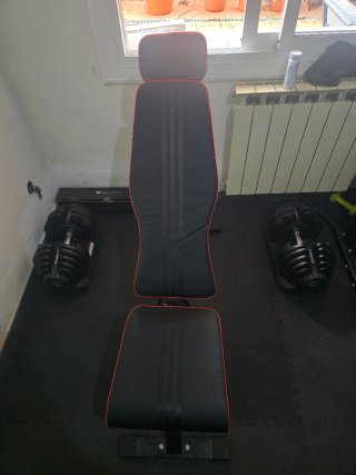 Mancuernas Regulables 5-40kg y Banco Reclinable