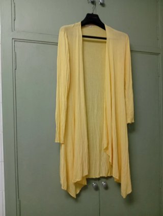 Maxi chaqueta amarilla