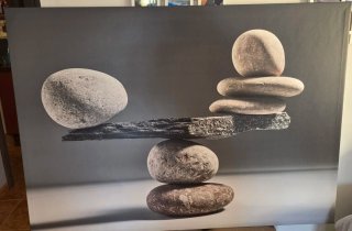 Cuadro Zen de Piedras en Equilibrio