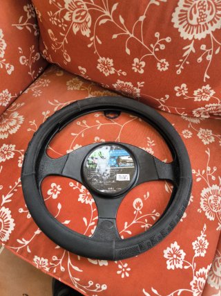 Funda de volante negra