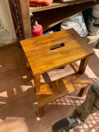 Mini escalera de madera