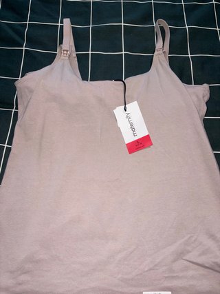 Camiseta Top Lactancia Beige Talla L