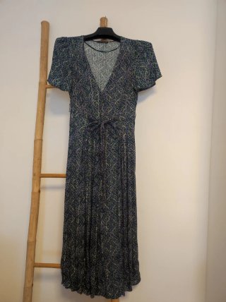 Vestido Oysho estampado flores azul