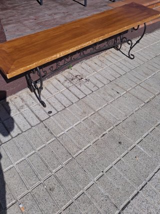 Banco de Forja y Madera