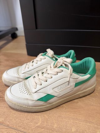 Zapatillas Saye Blancas y Verdes