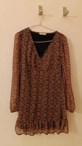 Vestido corto de flores Springfield