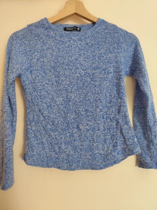 Jersey básico para mujer azul Shana