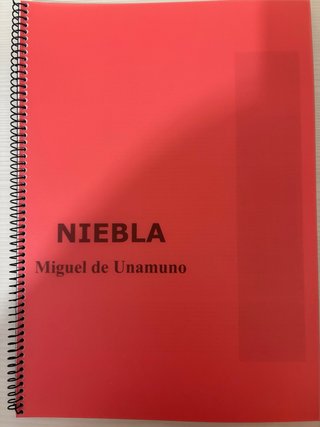 Libro Niebla de Miguel de Unamuno