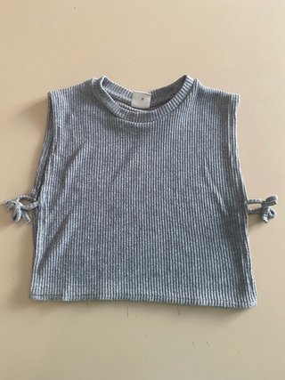 Sovravestito in maglia grigio 8-9 anni