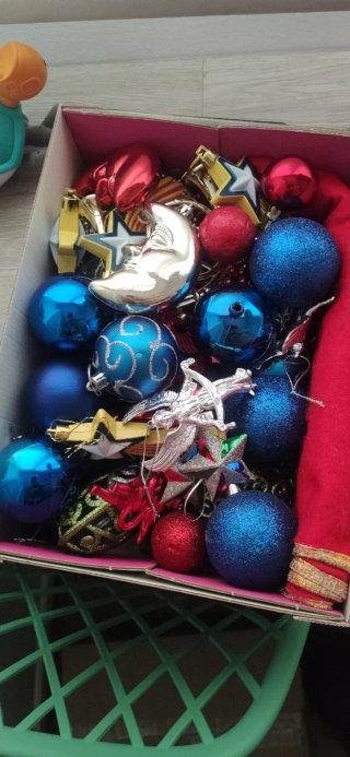 Lote de adornos navideños variados