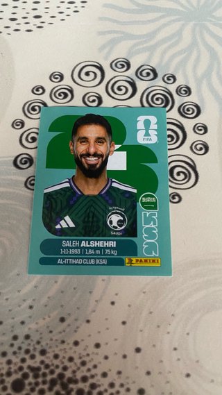 Cromo Panini Saleh Alshehri - Mundial FIFA