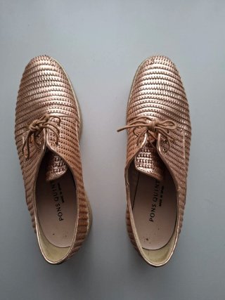 Zapatos Pons Quintana Dorados