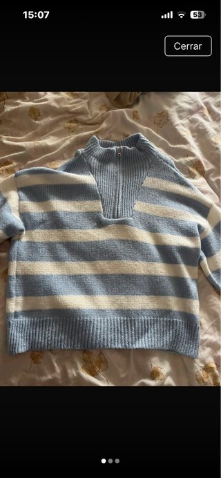 Jersey de rayas azul y blanco