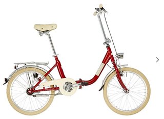 Bicicleta de Paseo Plegable Roja
