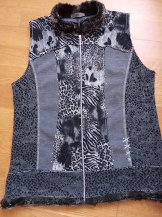 Chaleco de Lana Estampado
