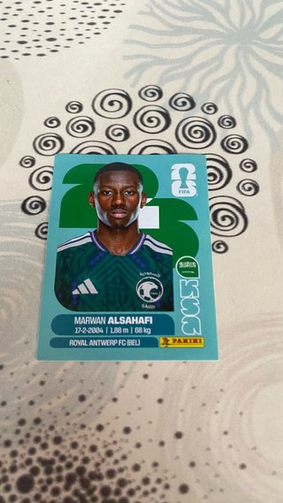 Cromo Panini Marwan Al-Sahafi Mundial 2026