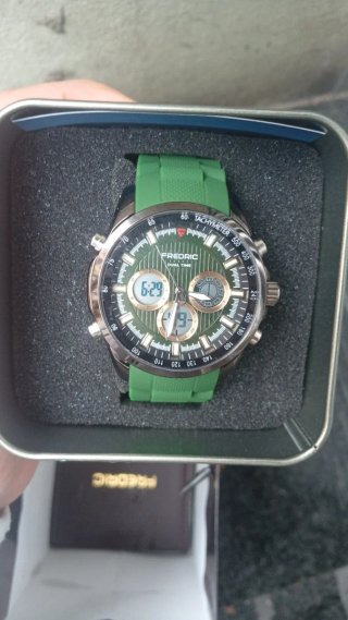 Reloj Fredric Dual Time Verde