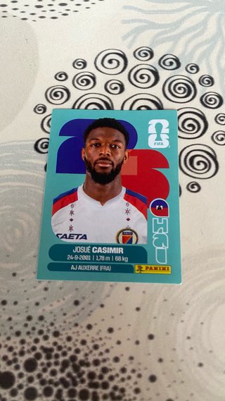 Cromo Panini Josué Casimir - Mundial FIFA 2026