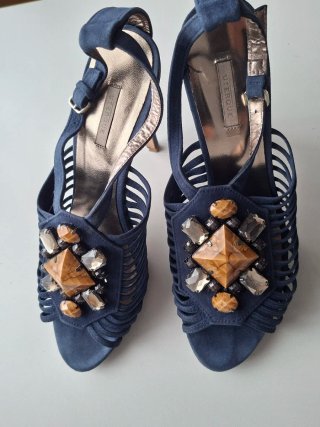 Sandalias de vestir Uterqüe azul