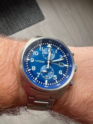 Reloj Citizen Ecodrive Aviador Azul