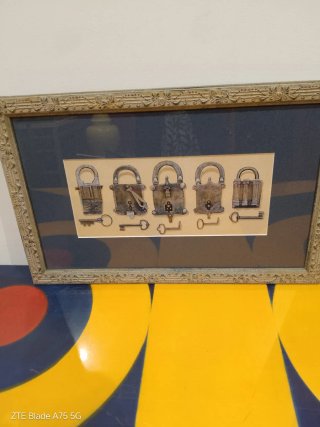 Cuadro Decorativo con Ilustración de Candados
