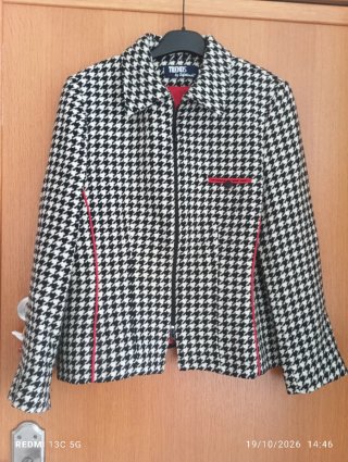 Chaqueta TRENDS Estampado Pata de Gallo