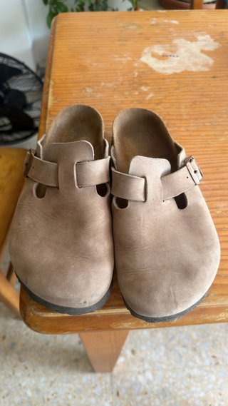 Zuecos Birkenstock Beige Talla 42