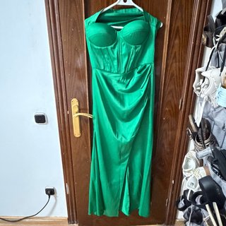 Vestido de fiesta verde