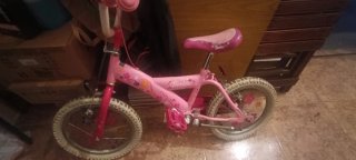 Bicicleta Infantil Barbie Rosa