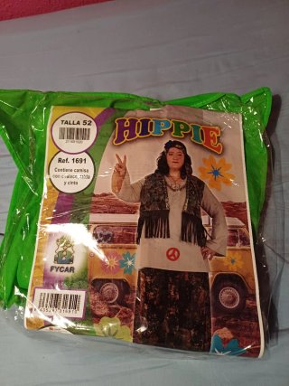 Disfraz Hippie Adulto Talla 52