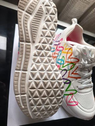 Zapatillas Skechers Blancas Estampadas