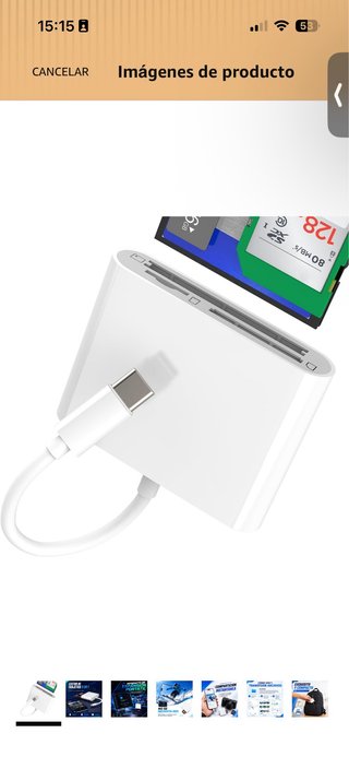 Adaptador Lector de Tarjetas SD USB-C