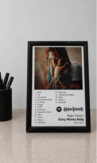 Cuadro Decorativo Myke Towers Easy Money Baby