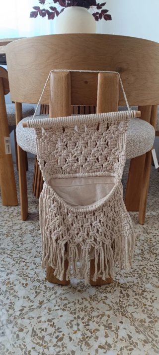 Bolsa Decorativa de Macramé