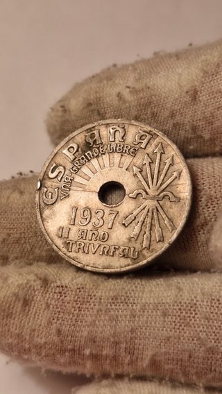 Moneda 25 Céntimos 1937 España