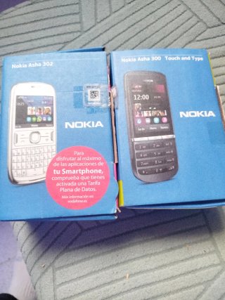 2 Móviles Nokia Asha 302 y 300