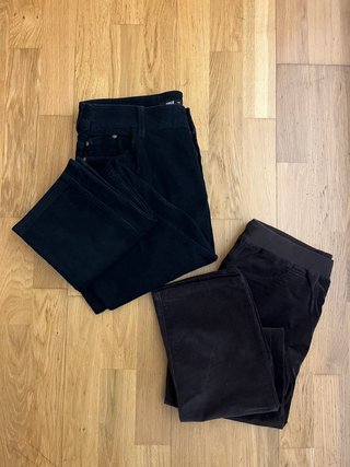 Lote de 2 pantalones de pana Unit