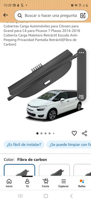 Bandeja Maletero Citroën C4 Grand Picasso
