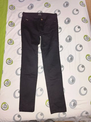Pantalón Negro Stradivarius Talla S