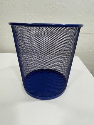 Papelera de Metal Azul