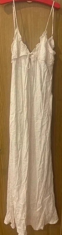 Vestido Zara largo de lunares XL con etiqueta