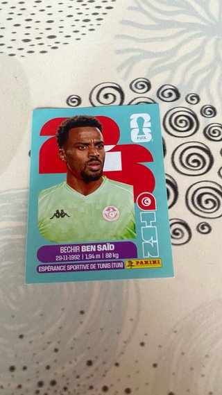 Cromo Panini Bechir Ben Saïd - Mundial 2022