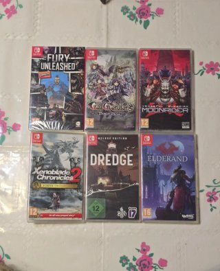 Lote 6 Juegos Nintendo Switch 1 y 2 precintados